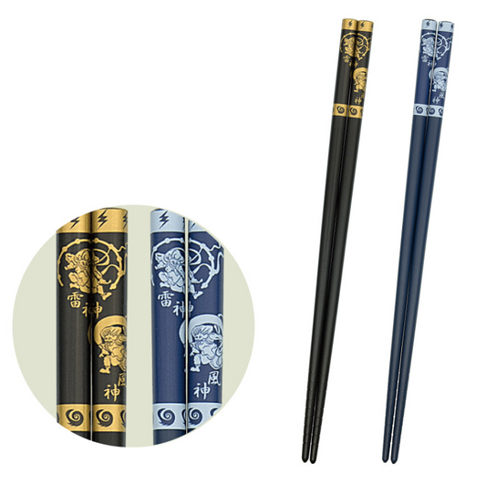 日本製 - 風神/雷神圖案筷子22.5（兩對裝） Fujin/Raijin Chopsticks (Two Pairs a set) - 22.5cm