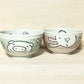 日本製 - 花兔【美濃燒】飯碗  Made in Japan - Flower Rabbit [Minoyaki] Rice Bowl