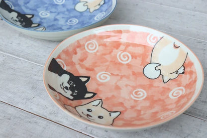 日本製 - 柴犬【美濃燒】餐碟  Made in Japan - Shiba Inu [Minoyaki] Deep Plate