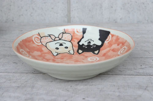 日本製 - 柴犬【美濃燒】餐碟  Made in Japan - Shiba Inu [Minoyaki] Deep Plate