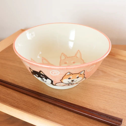 日本製 - 柴犬【美濃燒】飯碗  Made in Japan - Shiba Inu [Minoyaki] Rice Bowl