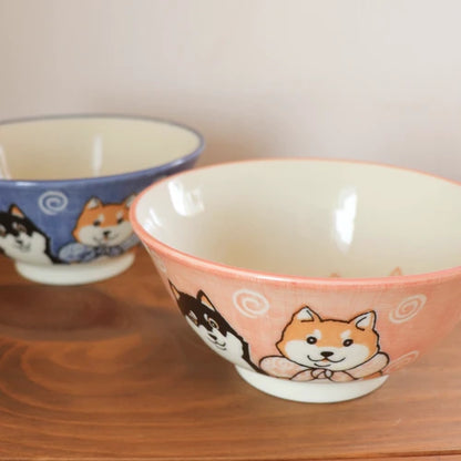 日本製 - 柴犬【美濃燒】飯碗  Made in Japan - Shiba Inu [Minoyaki] Rice Bowl