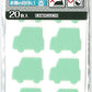 日本製 - 可水洗免燙衣物姓名貼 20片 KAWAGUCHI Washable Non-Iron Clothing Name Label (20 pieces)