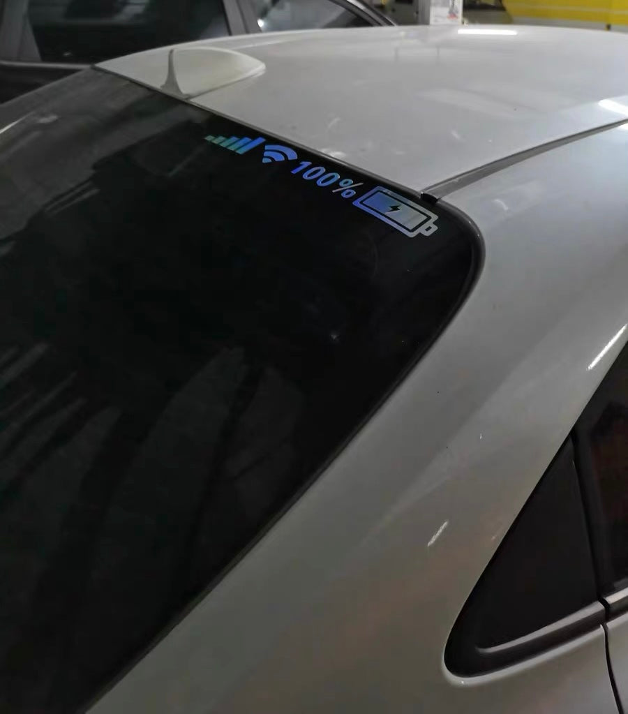 汽車裝飾貼紙(手機訊號圖案) Motor Decoration Sticker (Pattern Mobile Signal)