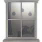 窗外剪影室內壁燈 (小狗款) Window Silhouette Indoor Wall Lamp (Little Dog)