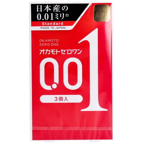 日本製 - 岡本0.01安全套3個 Okamoto Zero One 0.01 mm Condom (3 pieces)