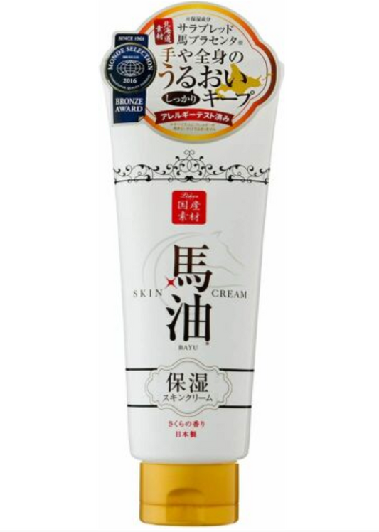 日本製 - 馬油潤膚霜(櫻花味) Richan Horse Oil Moisturising skin frost 200g - Sakura flavour