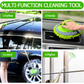 Car Wash Brush Mop Cleaning Tool with Long Handle Kit - Green