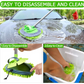 Car Wash Brush Mop Cleaning Tool with Long Handle Kit - Green