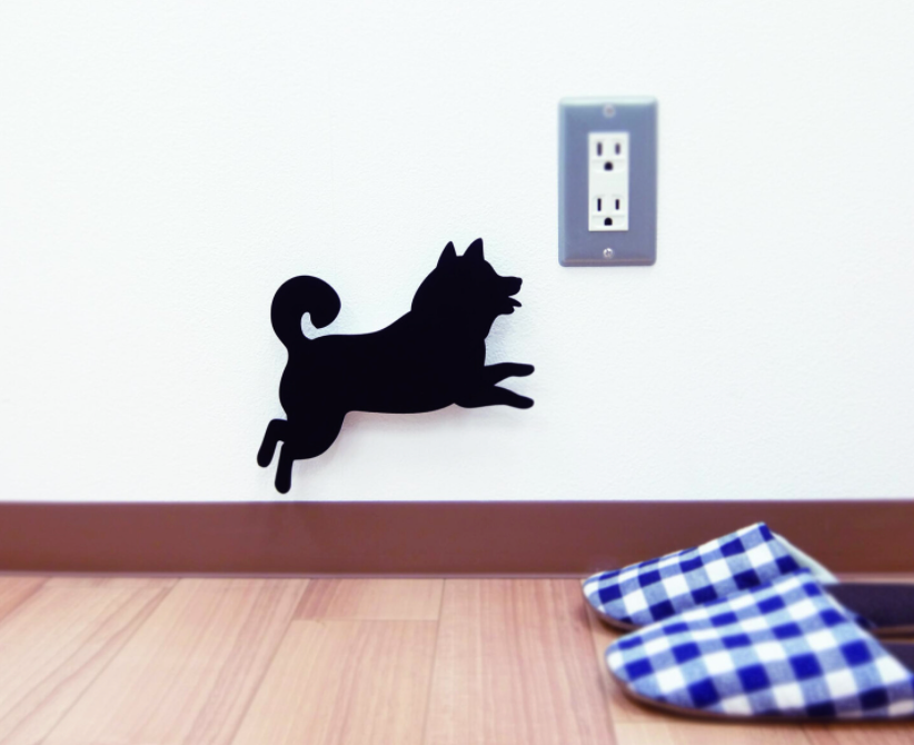 日本製 - 柴犬剪影LED壁燈 MADE IN JAPAN-Shiba Dog Silhouette LED Wall Light